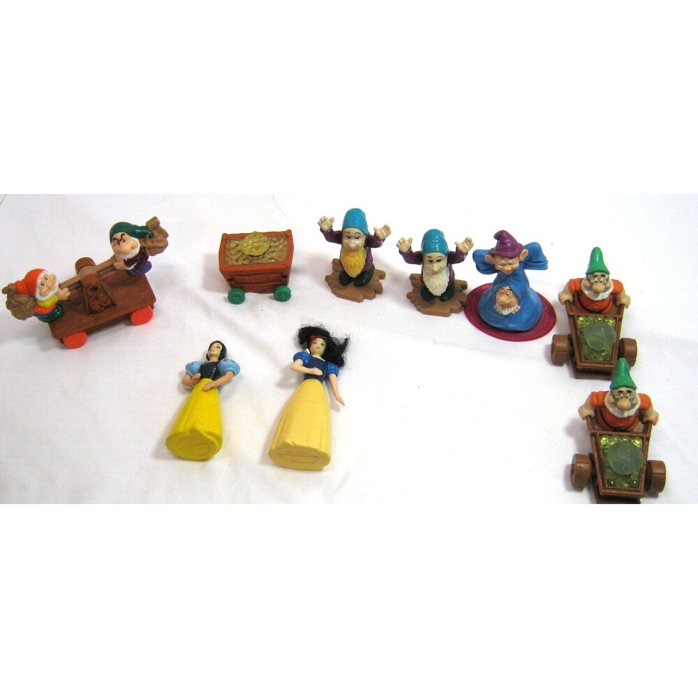 Disney Snow White & the Seven Dwarves Happy Meal Toy Figurine Lot of 9